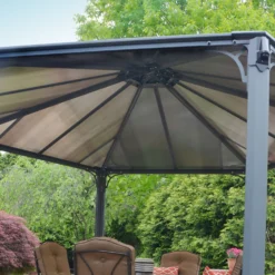 Palram - Canopia Monaco Hexagonal Garden Gazebo Grey 16 Palram - Canopia Monaco Hexagonal Garden Gazebo Grey -Elise Bloom 12810973 6544924172961429