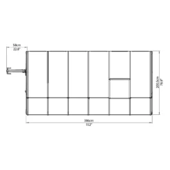 Palram 6 X 12ft Clear Canopia Sun Room 11 Palram 6 X 12ft Clear Canopia Sun Room -Elise Bloom 12810974 1804833202486539