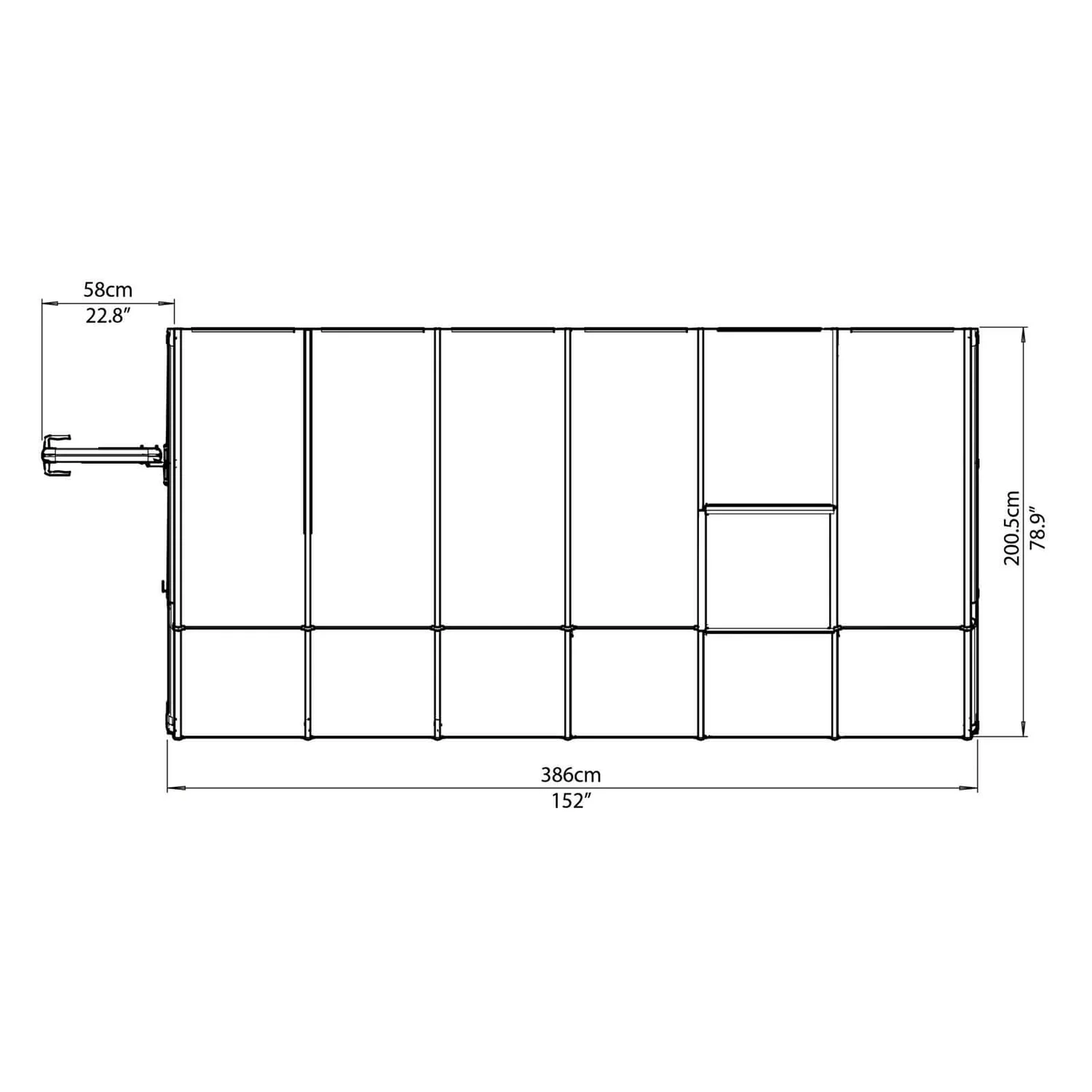 Palram 6 X 12ft Clear Canopia Sun Room 7 Palram 6 X 12ft Clear Canopia Sun Room - Image 5