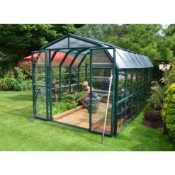 Palram 8 X 16ft Canopia Grand Gardener Greenhouse - Green 8 Palram 8 X 16ft Canopia Grand Gardener Greenhouse - Green -Elise Bloom 12810979 7454833198502668