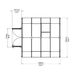 Palram 8X8Canopia Hobby Gardener Greenhouse - Green 14 Palram 8X8Canopia Hobby Gardener Greenhouse - Green -Elise Bloom 12811083 2024833196508433