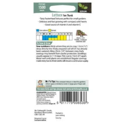 Mr. Fothergill's Lettuce Tom Thumb (Lactuca Sativa) Seeds -Elise Bloom 12811606 1034832978193327