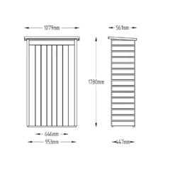 Forest Garden Wooden Tall Shiplap Pent Garden Store 11 Forest Garden Wooden Tall Shiplap Pent Garden Store -Elise Bloom 12814360 7754832980510941