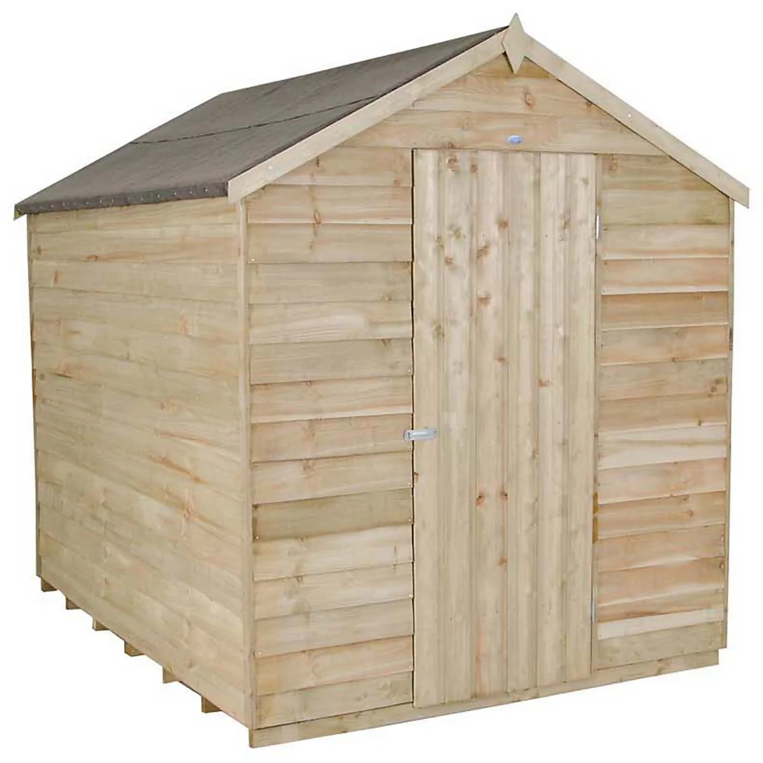 8x6ft Forest Wooden Overlap Pressure Treated Apex Shed -incl. Installation 5 8x6ft Forest Wooden Overlap Pressure Treated Apex Shed -incl. Installation - Image 3