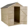 8x6ft Forest Wooden Overlap Pressure Treated Apex Shed -incl. Installation 1 8x6ft Forest Wooden Overlap Pressure Treated Apex Shed -incl. Installation -Elise Bloom 12814915 1444845696297639