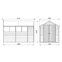 Forest 10 X 6ft Overlap Pressure Treated Apex Shed - Double Door -incl. Installation 20 Forest 10 X 6ft Overlap Pressure Treated Apex Shed - Double Door -incl. Installation -Elise Bloom 12814917 1384832992762203