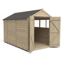 Forest 10 X 6ft Overlap Pressure Treated Apex Shed - Double Door -incl. Installation 15 Forest 10 X 6ft Overlap Pressure Treated Apex Shed - Double Door -incl. Installation -Elise Bloom 12814917 2934832992902786