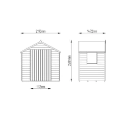 7x5ft Forest Wooden Overlap Pressure Treated Apex Shed -incl. Installation 19 7x5ft Forest Wooden Overlap Pressure Treated Apex Shed -incl. Installation -Elise Bloom 12814918 6994845696754428