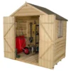 7x5ft Forest Wooden Overlap Pressure Treated Apex Shed -incl. Installation -Elise Bloom 12814918 7974845696531876