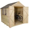 7x7ft Forest Wooden Overlap Pressure Treated Apex Shed -incl. Installation -Elise Bloom 12814920 2114845696809466