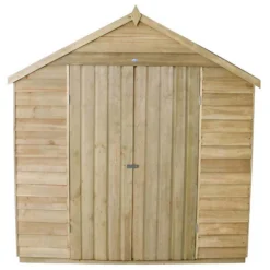 7x7ft Forest Wooden Overlap Pressure Treated Apex Shed -incl. Installation 15 7x7ft Forest Wooden Overlap Pressure Treated Apex Shed -incl. Installation -Elise Bloom 12814920 7934845696929817