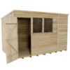 10x6ft Forest Wooden Overlap Pressure Treated Pent Shed -incl. Installation 1 10x6ft Forest Wooden Overlap Pressure Treated Pent Shed -incl. Installation -Elise Bloom 12815042 1034845697770474