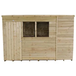 10x6ft Forest Wooden Overlap Pressure Treated Pent Shed -incl. Installation 15 10x6ft Forest Wooden Overlap Pressure Treated Pent Shed -incl. Installation -Elise Bloom 12815042 1424845697869444