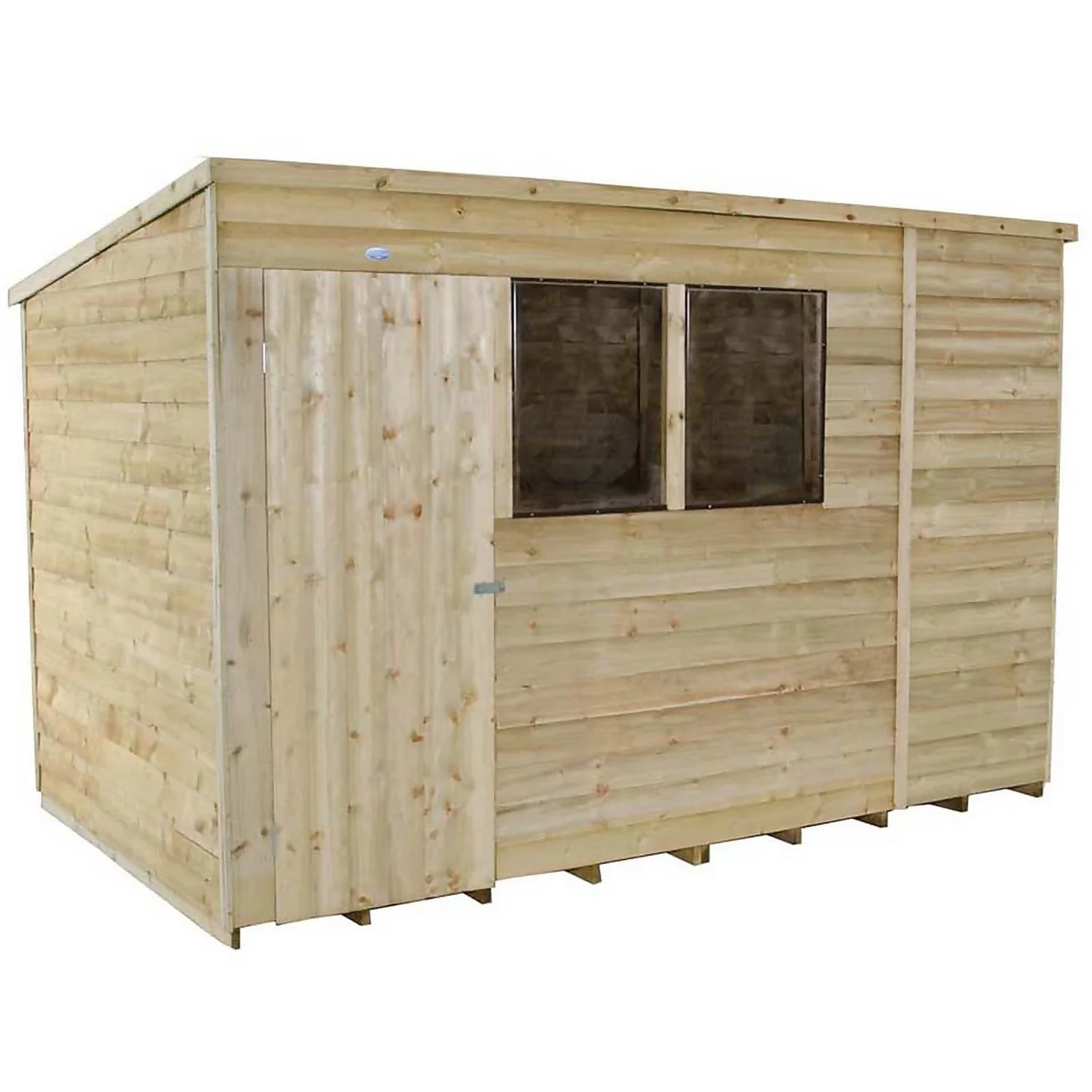 10x6ft Forest Wooden Overlap Pressure Treated Pent Shed -incl. Installation 5 10x6ft Forest Wooden Overlap Pressure Treated Pent Shed -incl. Installation - Image 3
