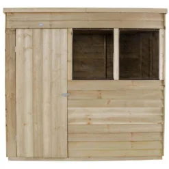 7x5ft Forest Wooden Overlap Pressure Treated Pent Shed -incl. Installation -Elise Bloom 12815049 3134845698090337