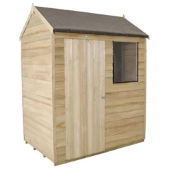 6x4ft Forest Wooden Overlap Pressure Treated Reverse Apex Shed -incl. Installation 13 6x4ft Forest Wooden Overlap Pressure Treated Reverse Apex Shed -incl. Installation -Elise Bloom 12815051 1414846118446854