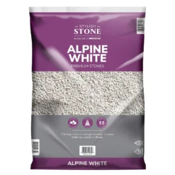 Stylish Stone Premium Alpine White Chippings - Large Pack - 19kg 7 Stylish Stone Premium Alpine White Chippings - Large Pack - 19kg -Elise Bloom 12815203 2174902949019901