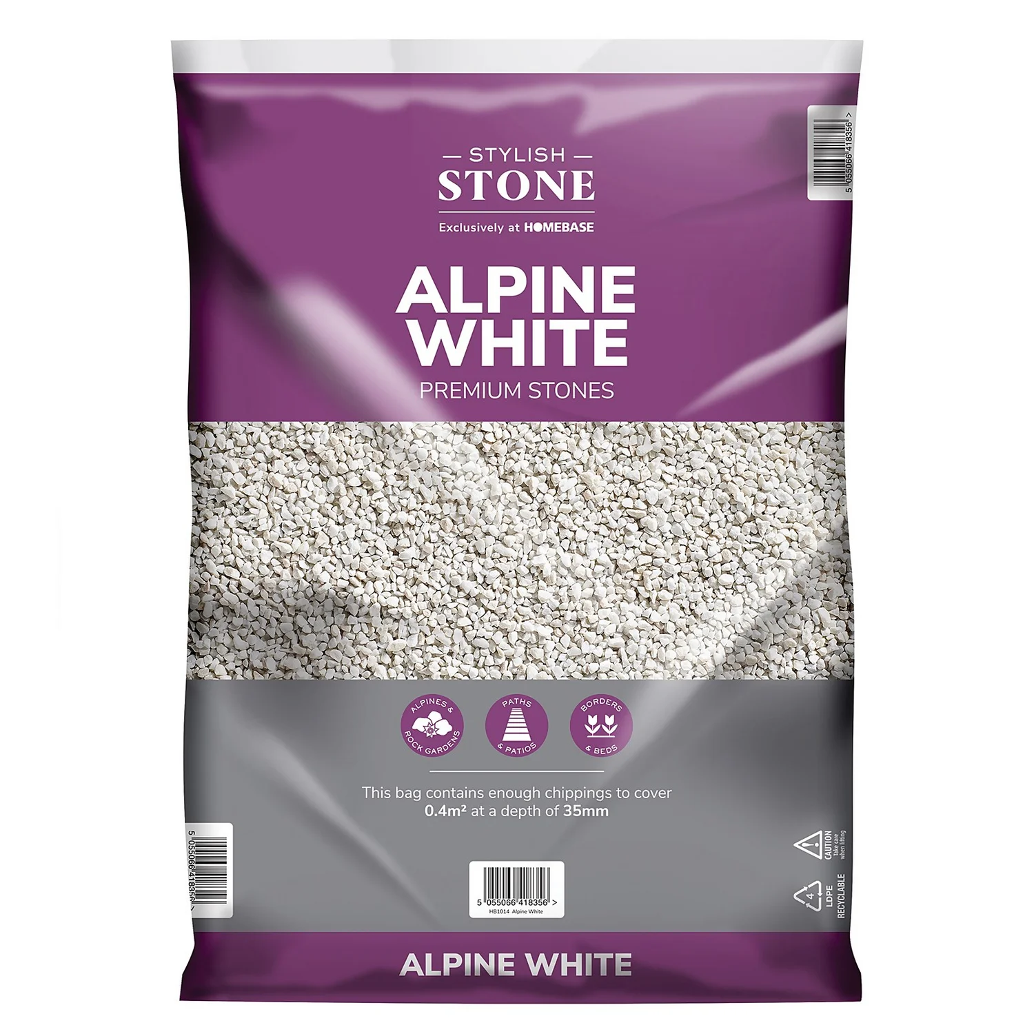 Stylish Stone Premium Alpine White Chippings - Large Pack - 19kg 5 Stylish Stone Premium Alpine White Chippings - Large Pack - 19kg - Image 3
