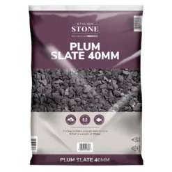 Stylish Stone Plum Slate 40mm - Large Pack - 19kg -Elise Bloom 12815204 5194902949043271