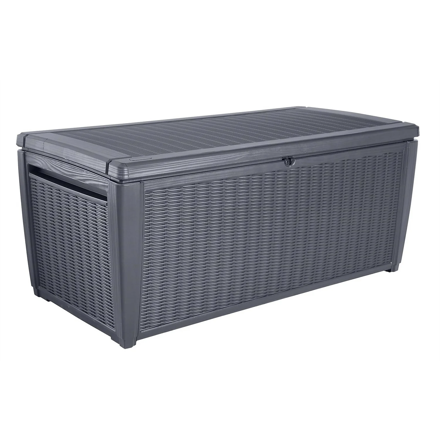 Keter Sumatra Rattan Effect Outdoor Garden Storage Box 511L - Anthracite 3 Keter Sumatra Rattan Effect Outdoor Garden Storage Box 511L - Anthracite