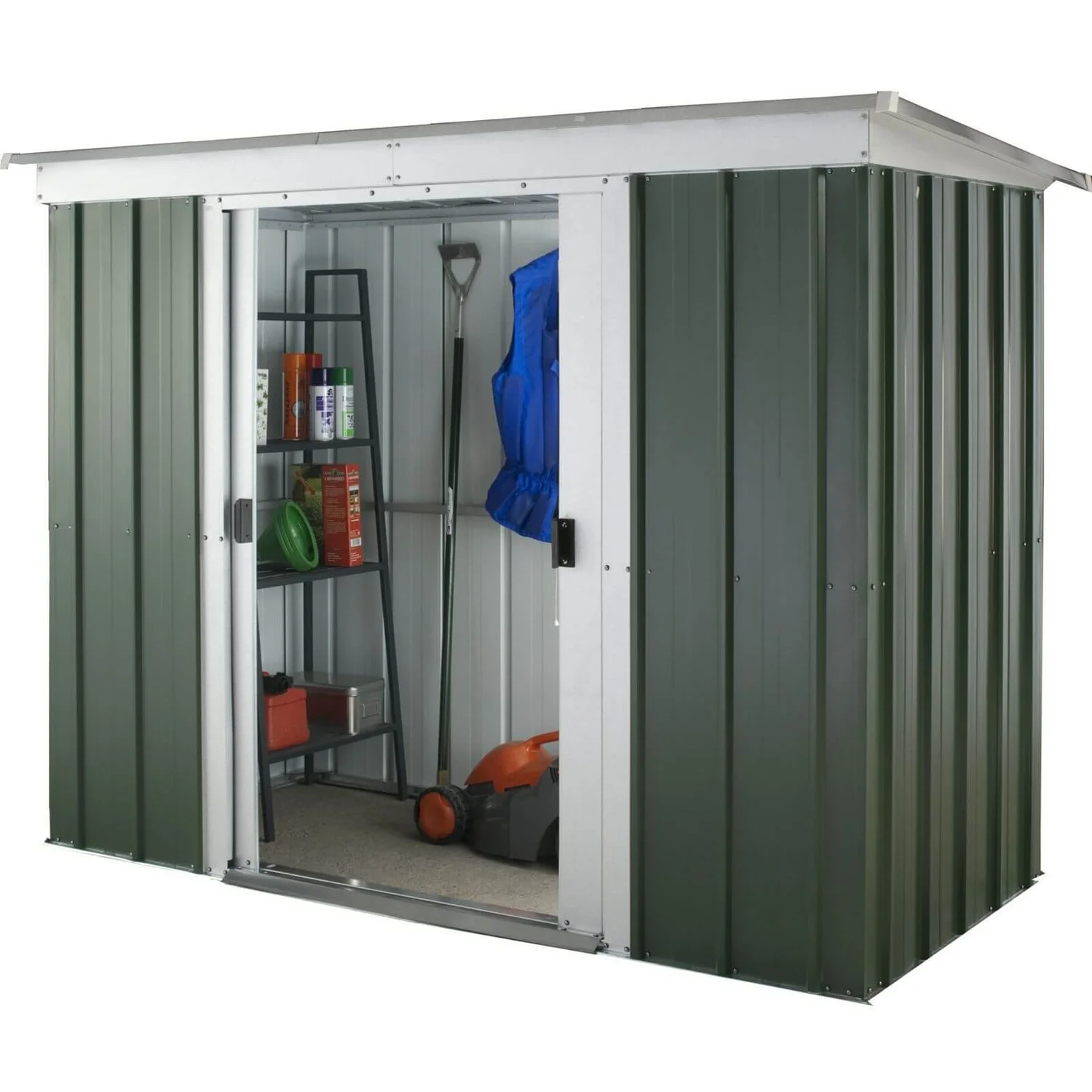 Yardmaster 6x4ft Hercules Deluxe Pent Metal Shed 3 Yardmaster 6x4ft Hercules Deluxe Pent Metal Shed