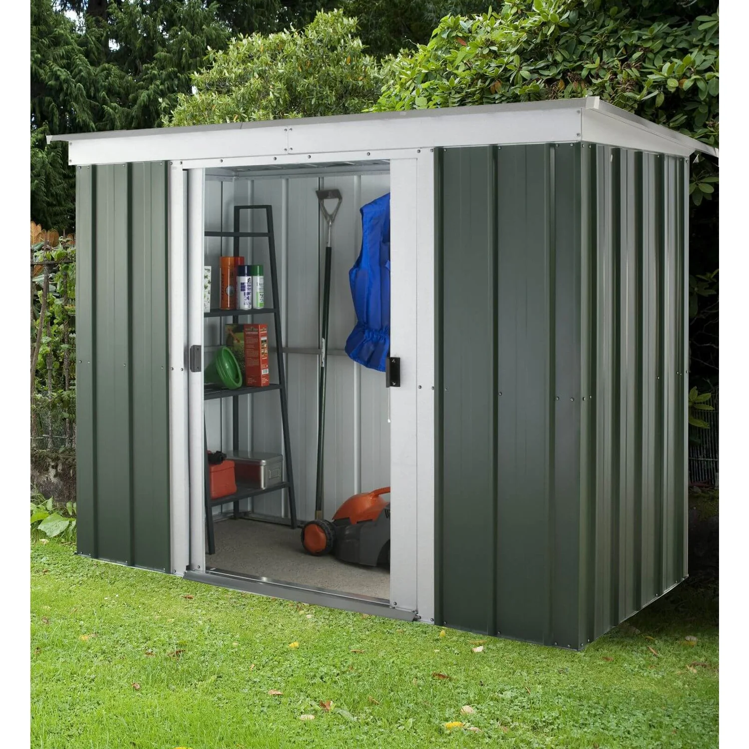 Yardmaster 6x4ft Hercules Deluxe Pent Metal Shed 4 Yardmaster 6x4ft Hercules Deluxe Pent Metal Shed - Image 2