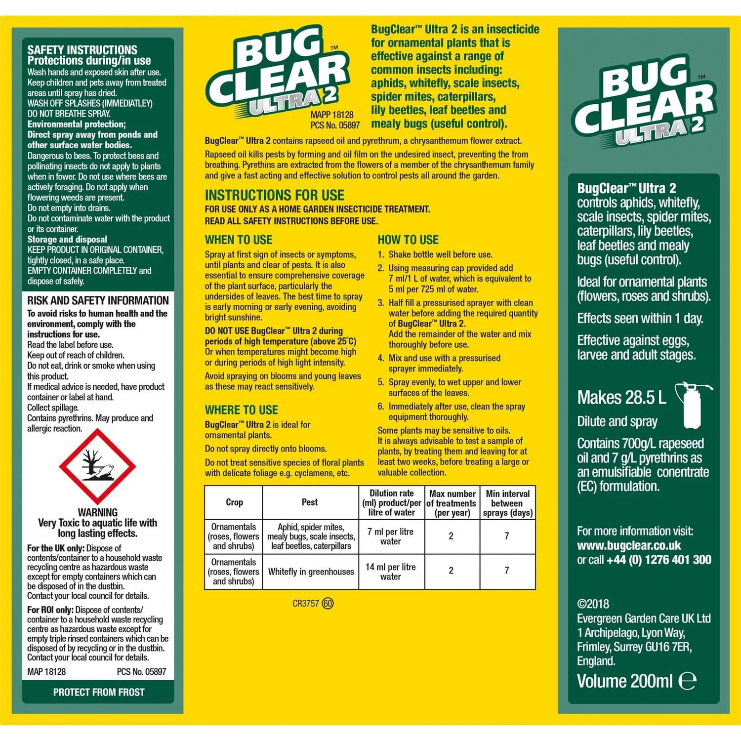 BugClear Ultra 2 Concentrate - 200ml 4 BugClear Ultra 2 Concentrate - 200ml - Image 2