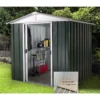 Yardmaster 6x8ft Hercules Deluxe Apex Metal Shed With Floor Frame 1 Yardmaster 6x8ft Hercules Deluxe Apex Metal Shed With Floor Frame -Elise Bloom 12817650 6594924202470242