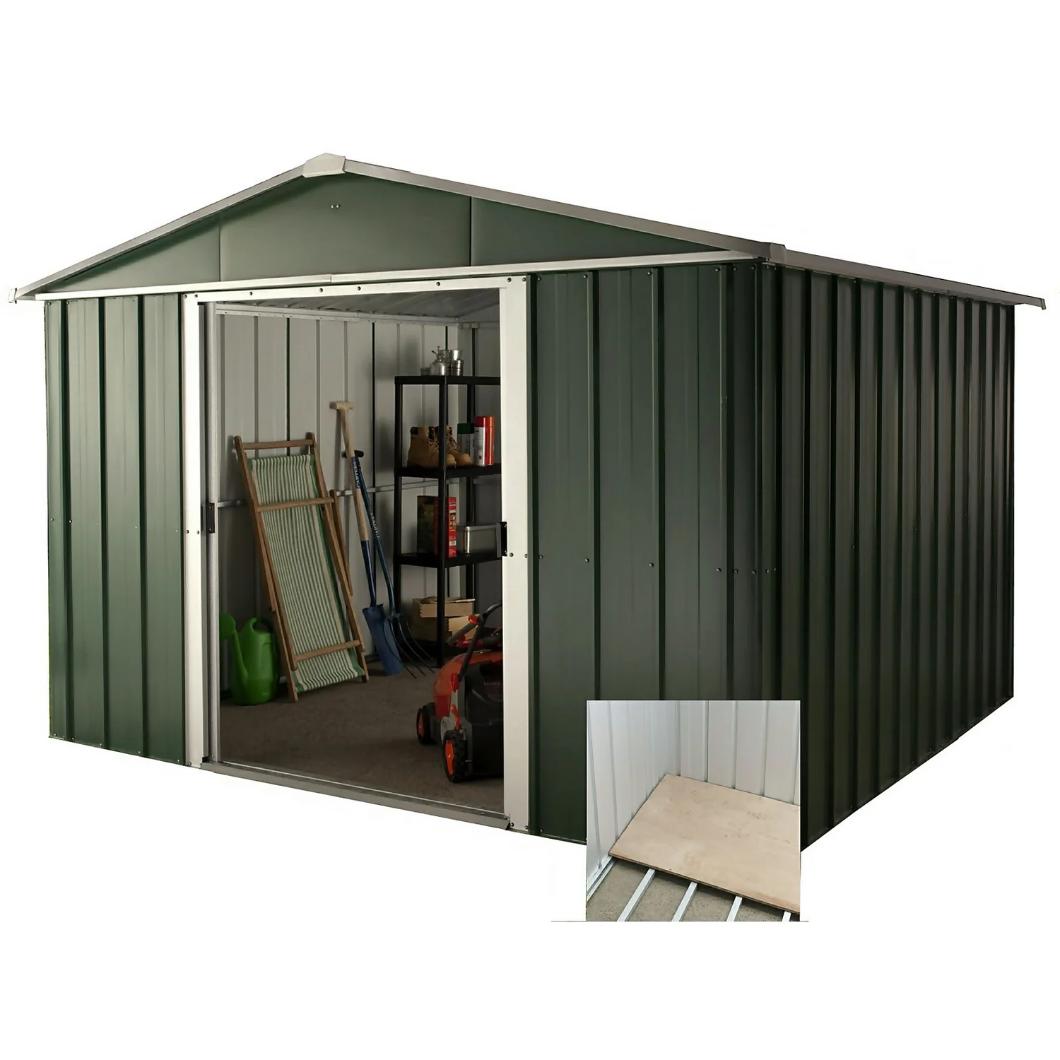 10x8ft Hercules Metal Shed & Floor Frame 4 10x8ft Hercules Metal Shed & Floor Frame - Image 2