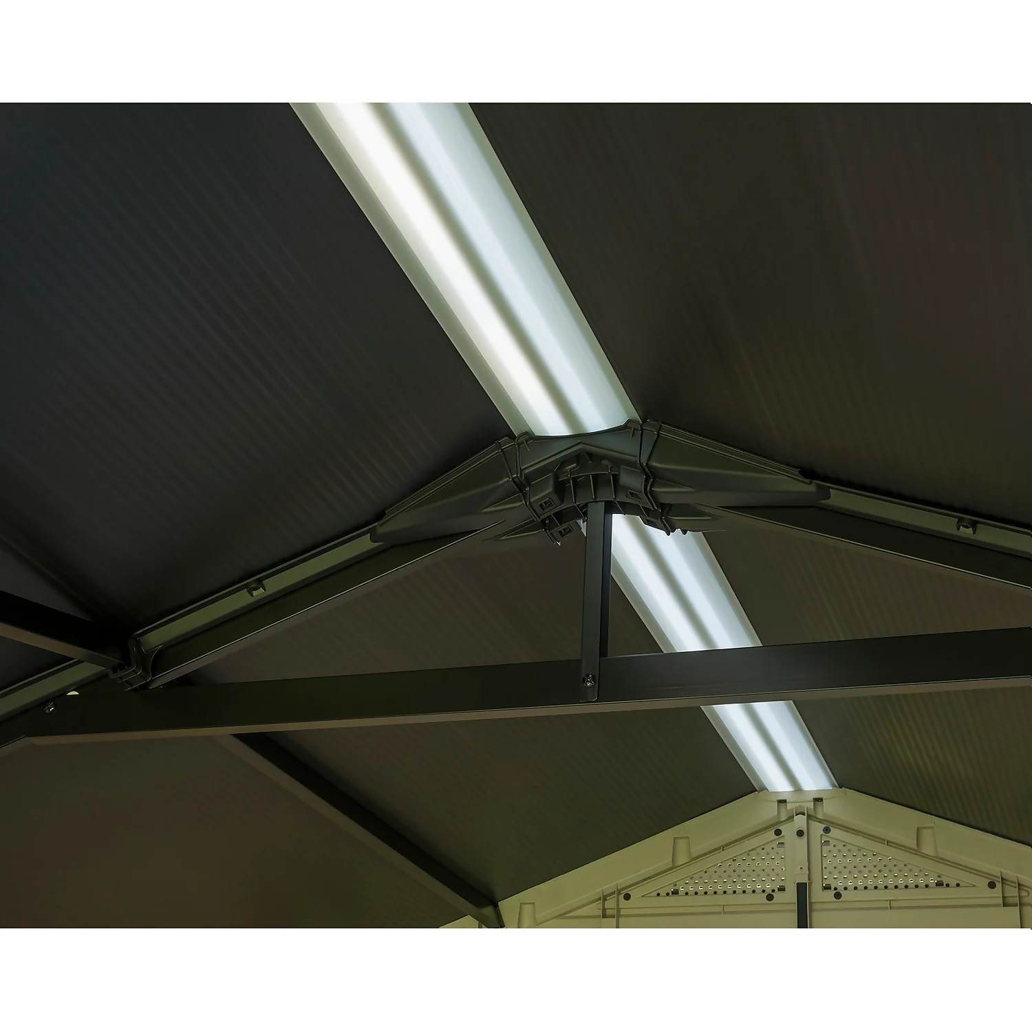 Keter Factor 8 X 8ft Outdoor Garden Apex Storage Shed - Beige/Brown 9 Keter Factor 8 X 8ft Outdoor Garden Apex Storage Shed - Beige/Brown - Image 7