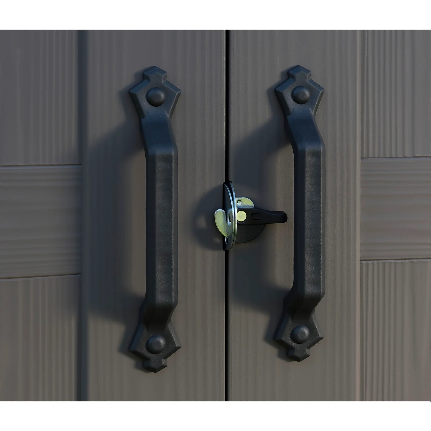 Keter Factor 8 X 8ft Outdoor Garden Apex Storage Shed - Beige/Brown 7 Keter Factor 8 X 8ft Outdoor Garden Apex Storage Shed - Beige/Brown - Image 5