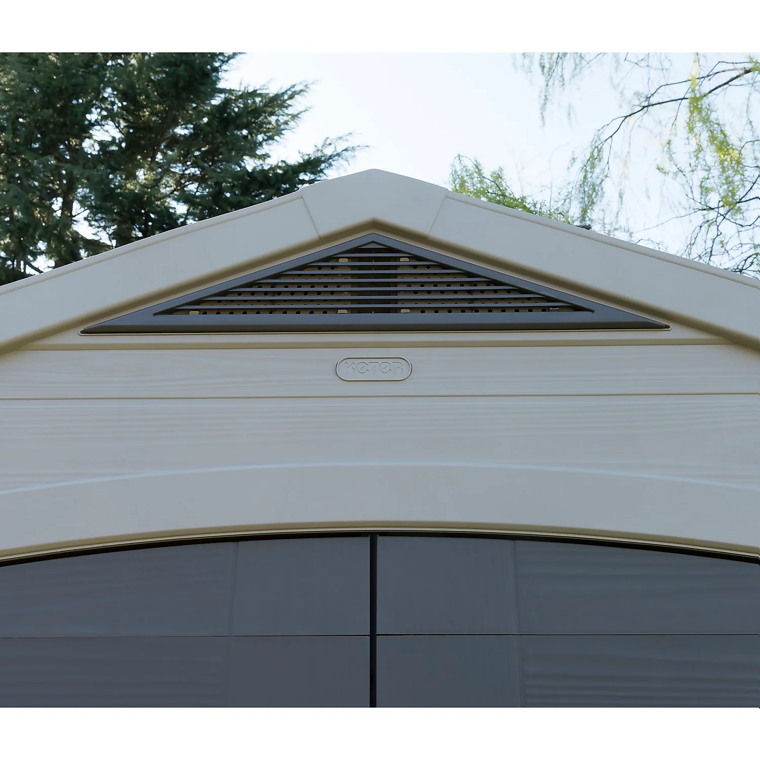 Keter Factor 8 X 8ft Outdoor Garden Apex Storage Shed - Beige/Brown 10 Keter Factor 8 X 8ft Outdoor Garden Apex Storage Shed - Beige/Brown - Image 8