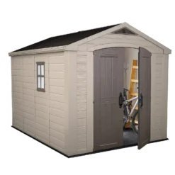 Keter Factor 8 X 11ft Outdoor Garden Apex Storage Shed - Beige/Brown 14 Keter Factor 8 X 11ft Outdoor Garden Apex Storage Shed - Beige/Brown -Elise Bloom 12817718 1354895623422864