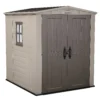 Keter Factor 6 X 6ft Outdoor Garden Apex Storage Shed - Beige/Brown -Elise Bloom 12817719 1734895623724418