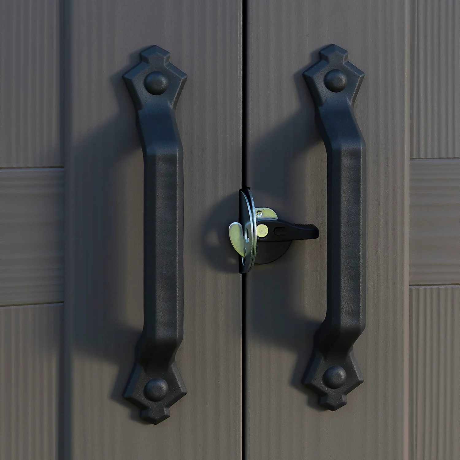 Keter Factor 6 X 6ft Outdoor Garden Apex Storage Shed - Beige/Brown 8 Keter Factor 6 X 6ft Outdoor Garden Apex Storage Shed - Beige/Brown - Image 6