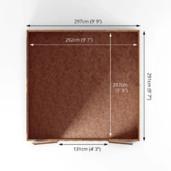 Mercia 10x10ft Overlap Apex Wooden Shed -Elise Bloom 12819790 6575047801271394