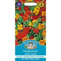 Mr. Fothergill's Nasturtium Alaska Mixed Seeds