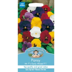 Mr. Fothergill's Pansy Mr Fs Early Mixed F1 Seeds