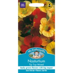 Mr. Fothergill's Nasturtium Tip Top Mixed Seeds