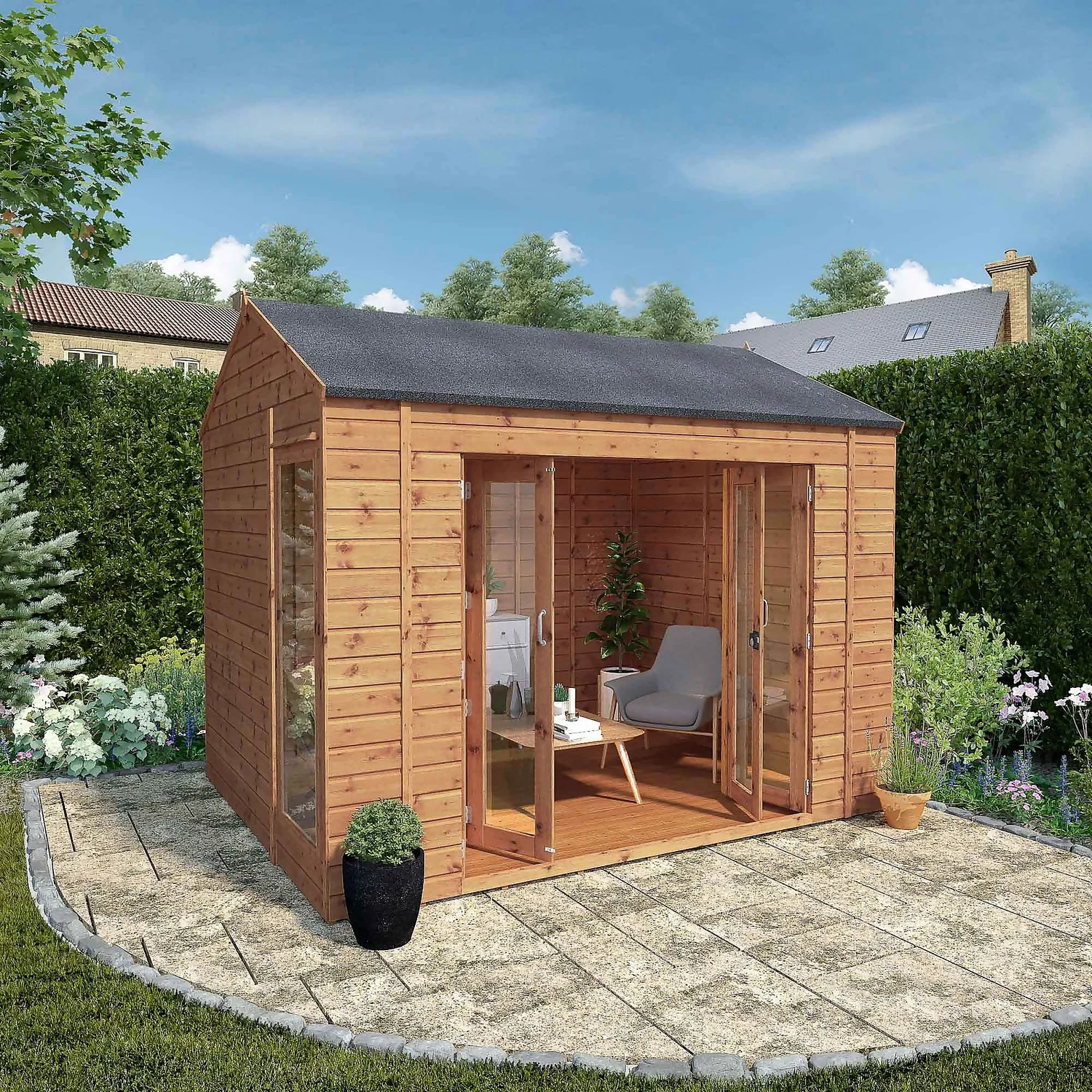 Mercia 10 X 8ft Vermont Summerhouse 4 Mercia 10 X 8ft Vermont Summerhouse - Image 2