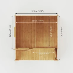 Mercia 3.3m X 3.4m Sherwood 19mm Cabin 21 Mercia 3.3m X 3.4m Sherwood 19mm Cabin -Elise Bloom 12820085 1905023718583261