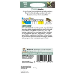 Mr. Fothergill's Parsnip White Gem Vegetable Seeds -Elise Bloom 12820382 5774833170900805