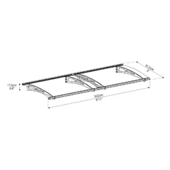 Palram - Canopia Canopy Aquila 3000 Grey Clear 15 Palram - Canopia Canopy Aquila 3000 Grey Clear -Elise Bloom 12821841 5654833200018391