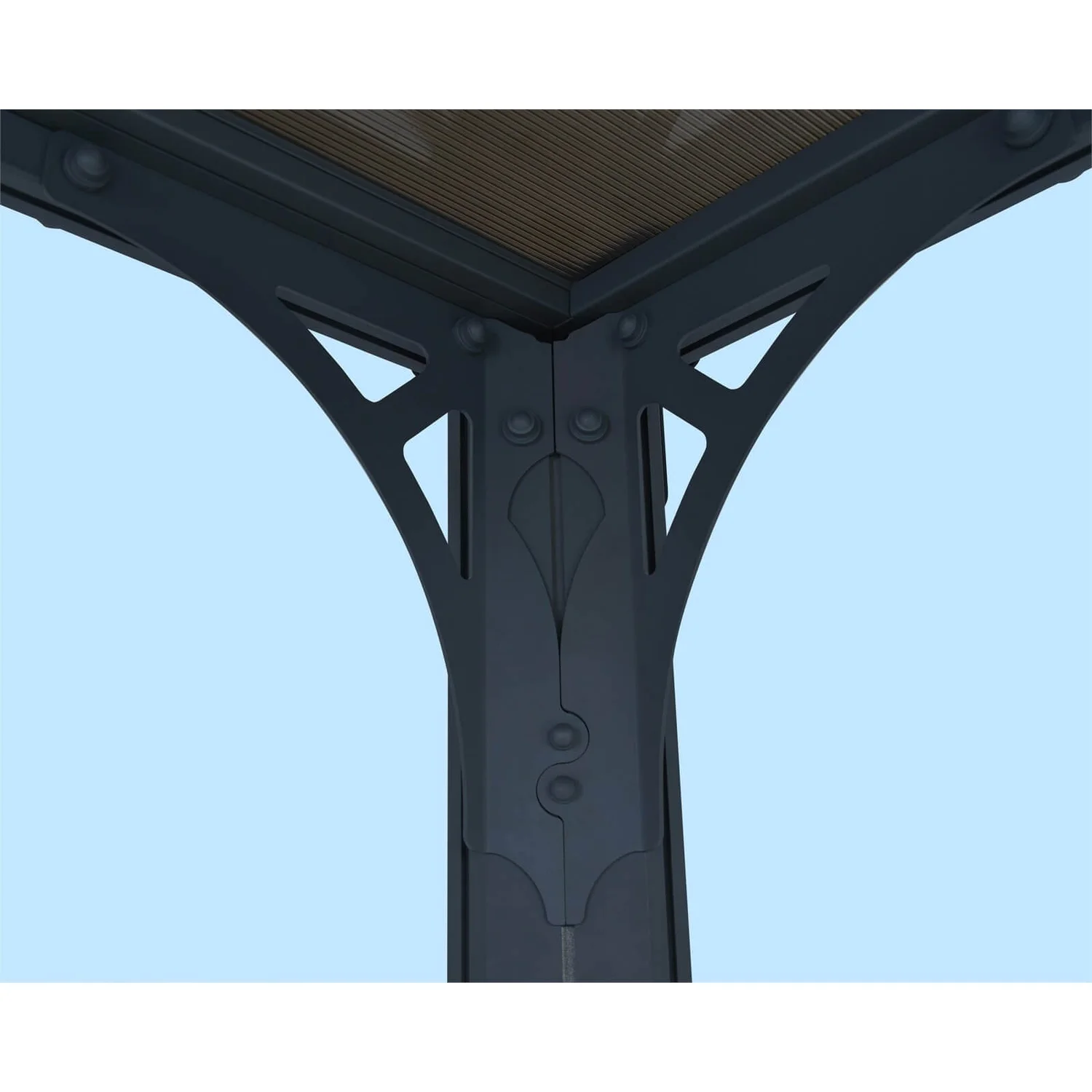 Palram - Canopia Milano 4300 Garden Gazebo Grey Bronze 8 Palram - Canopia Milano 4300 Garden Gazebo Grey Bronze - Image 6