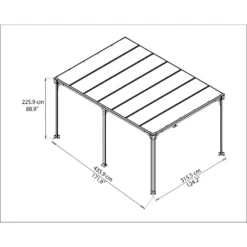 Palram - Canopia Milano 4300 Garden Gazebo Grey Bronze 17 Palram - Canopia Milano 4300 Garden Gazebo Grey Bronze -Elise Bloom 12821928 9554833173520981