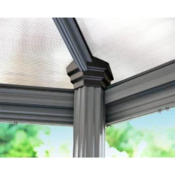 Palram - Canopia Roma Hexagonal Garden Gazebo Grey 13 Palram - Canopia Roma Hexagonal Garden Gazebo Grey -Elise Bloom 12821930 1024833174980112