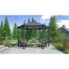 Palram - Canopia Roma Hexagonal Garden Gazebo Grey -Elise Bloom 12821930 5254831431974796