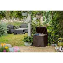 Keter City Outdoor Garden Storage Box 113L - Brown 15 Keter City Outdoor Garden Storage Box 113L - Brown -Elise Bloom 12822290 1104900073787729