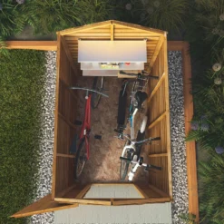 Mercia 6 X 4ft Overlap Apex Windowless Shed -Elise Bloom 12822306 4235033314241826