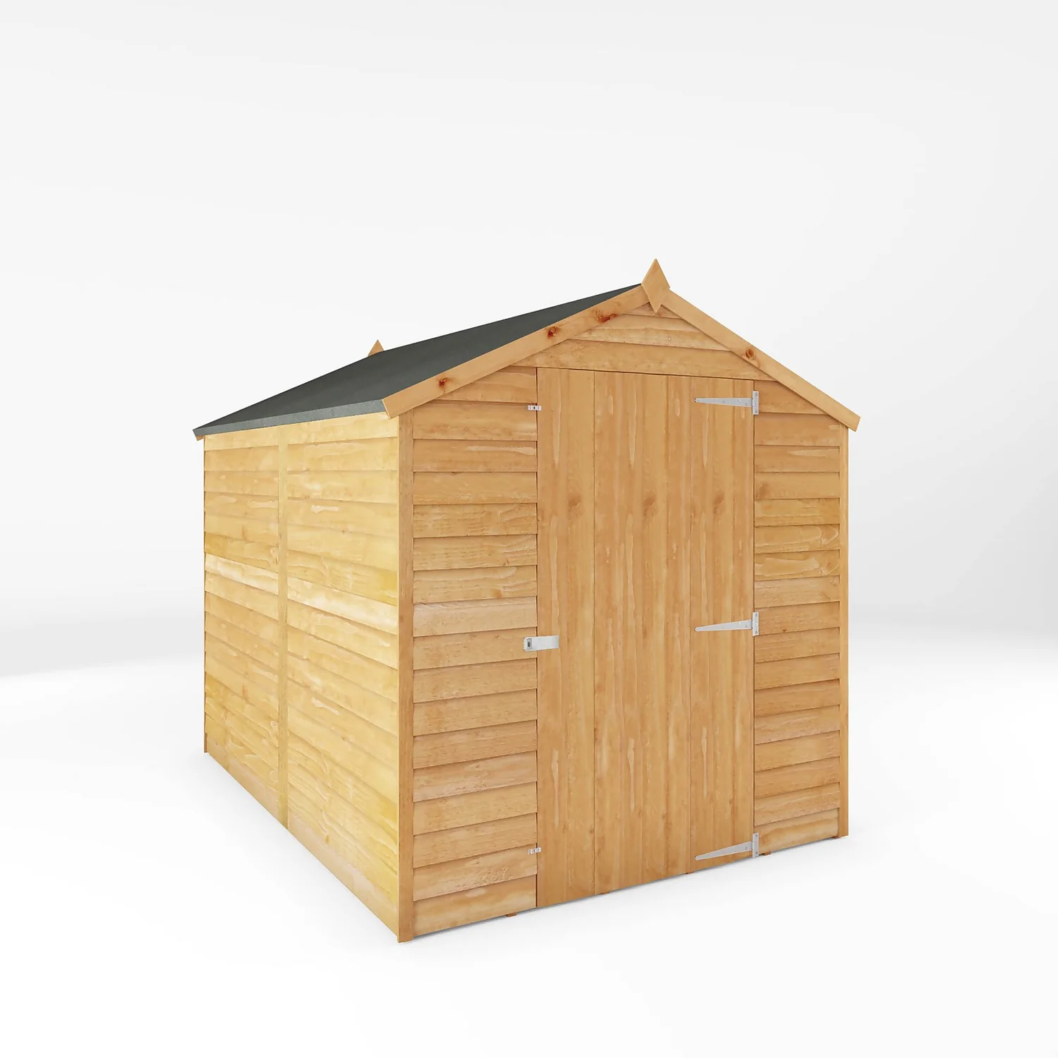Mercia 8 X 6ft Overlap Apex Windowless Shed 3 Mercia 8 X 6ft Overlap Apex Windowless Shed